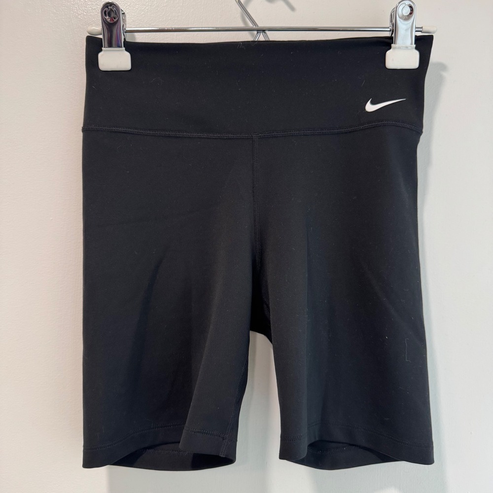 Nike Dri-FIT Bike‎ Shorts High Waisted Compression Athletic Black Size S
